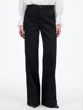 Madewell Jet Black Superwide-Leg Pants -
